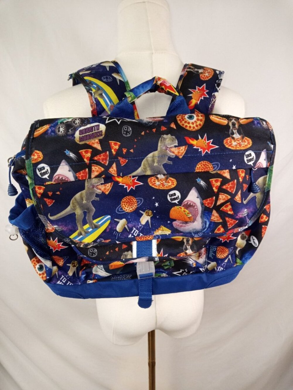 Bixbee Kid's Blue + Orange Backpack